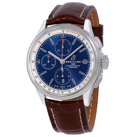 Breitling Premier Automatic Chronometer Blue Dial Men's Watch 